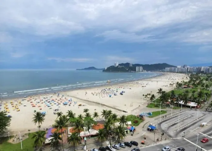 Apartamento Em Santos De Frente Para A Praia